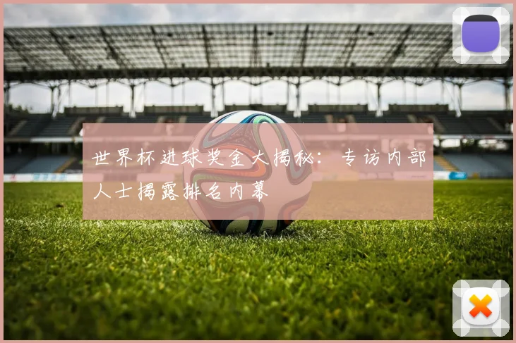 世界杯进球奖金大揭秘:专访内部人士揭露排名内幕